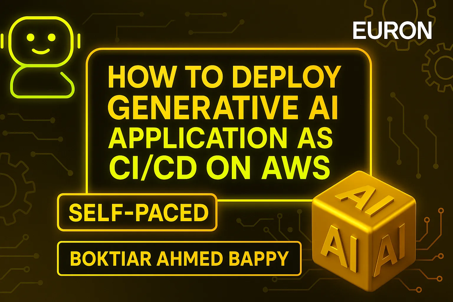Deploy Generative AI Application as CICD on AWS